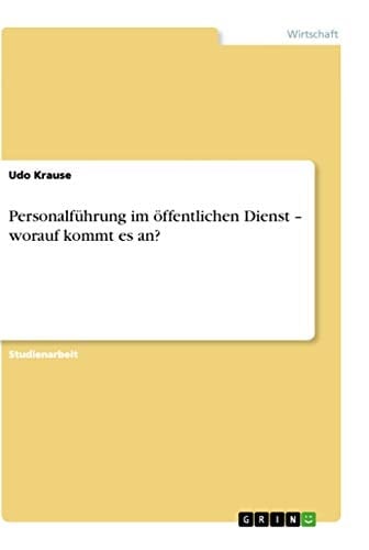 Personalführung im öffentlichen Dienst - worauf kommt es an?