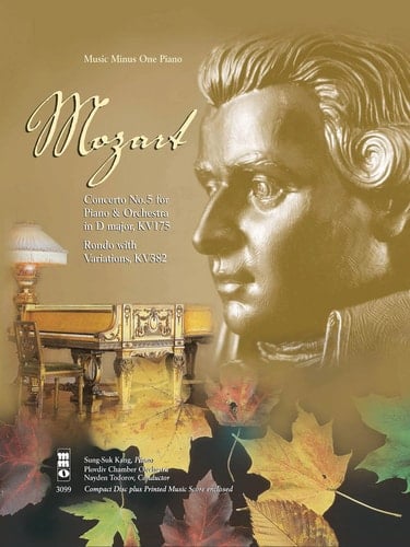 Mozart Concerto No. 5 for Piano & Orchestra in D Major, KV175 Rondo With Variations, KV382: Music Minua One Piano