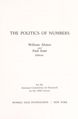 The Politics of Numbers
