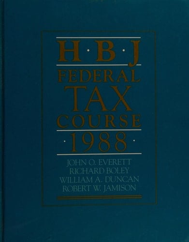 HBJ Federal Tax Course, 1988