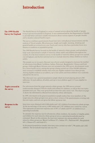 Health Survey for England 1999 (Health Survey Series, 9)