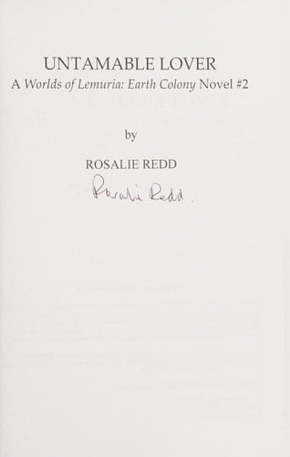 Untamable Lover Worlds of Lemuria: Earth Colony Book 2