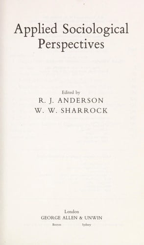 Applied Sociological Perspectives
