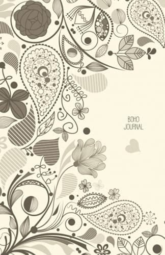 Boho Journal: A5 cute notebook with dotted pages ideal gift for woman and girls