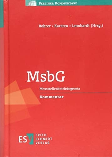 MsbG Messstellenbetriebsgesetz Kommentar