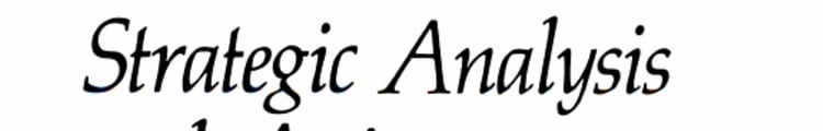 Strategic Analysis and Action