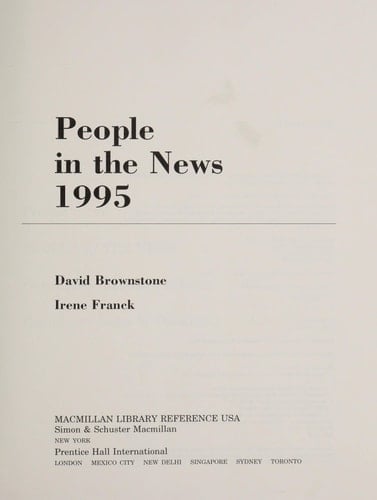 People in the News, 1995
