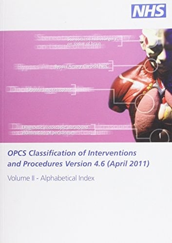 Opcs Classification of Interventions and Procedures Alphabetical Index