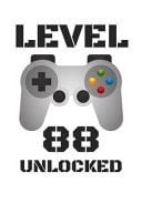 Level 88 Unlocked LEVEL 88 UNLOCKED Notebook / Journal / Diary / Achievement / Card / Appreciation Gift (6 X 9 - 110 Blank Lined Pages)