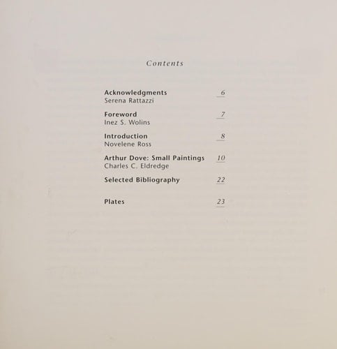 Reflections on Nature: Small Paintings by Arthur Dove, 1942-1943