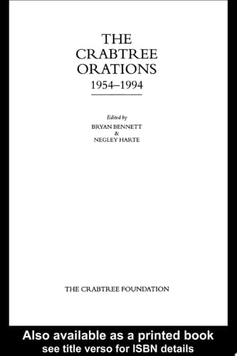 The Crabtree Orations 1954-1994