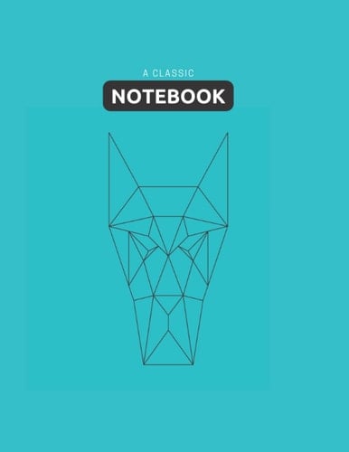 Notebook Journal: 100 pages 8.5 by 11 inches | Dog geometry Shape