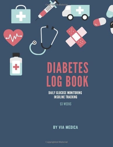 Diabetes log book. Daily glucose monitoring, insuline tracking for 53 weeks. Self-monitoring logbook to allow you a better control and monitoring of ... sugar and insuline in this diabetes diary