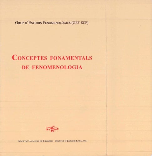 Conceptes fonamentals de fenomenologia