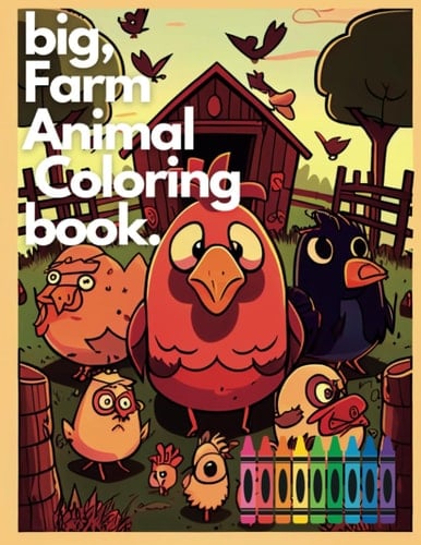 Big, Farm Animal Coloring Book (Muff'n and Cupcakes: Coloring Book Adventures)