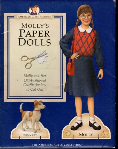 Molly's Paper Dolls Molly and Her Old-Fashioned Outfits for You to Cut Out