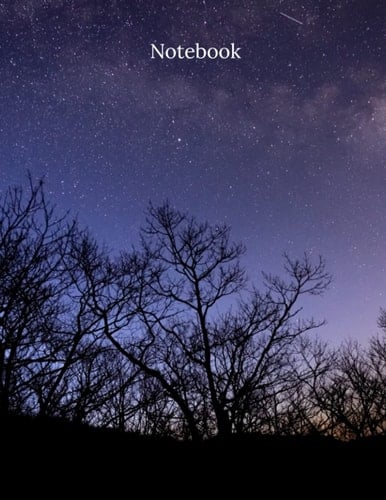 Night Sky Dot-Grid Notebook | Naturally Aesthetic: Simple notebooks inspired by nature