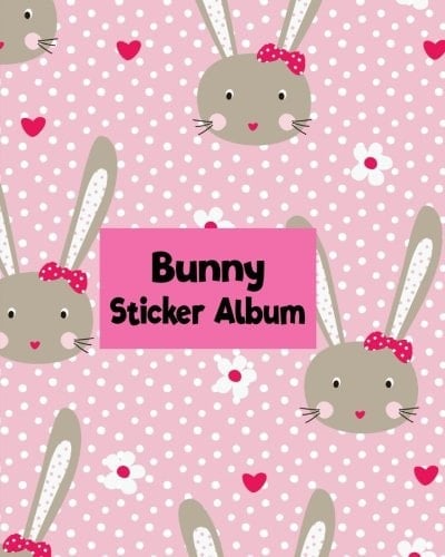 Bunny Sticker Album Blank Sticker Book 8x10