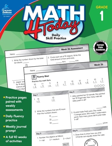 Math 4 Today, Grade 1