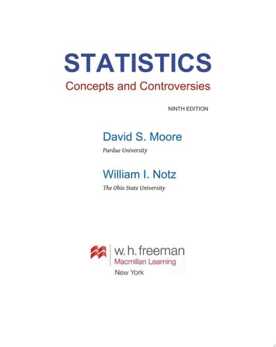 Statistics: Concepts and Controversies
