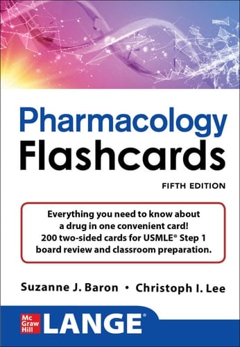 LANGE Pharmacology Flash Cards