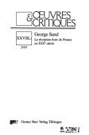 George Sand la réception hors de France au XIXe siècle