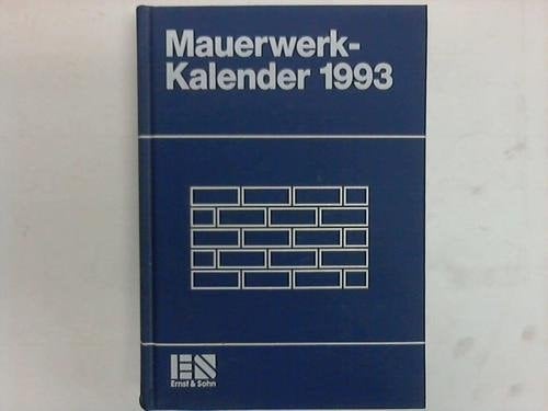Mauerwerk-Kalender 1993
