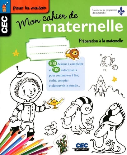 Mon Cahier de Maternelle Préparation à la Maternelle