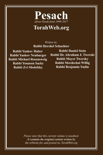 Pesach TorahWeb. Org