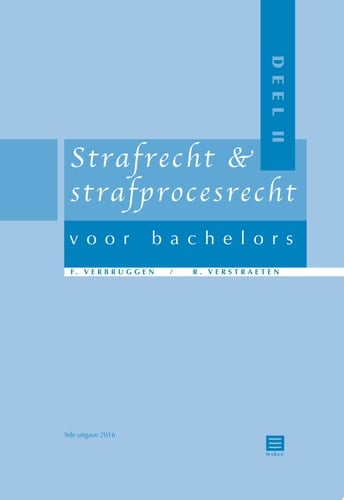Strafrecht & strafprocesrecht voor Bachelors, deel 2