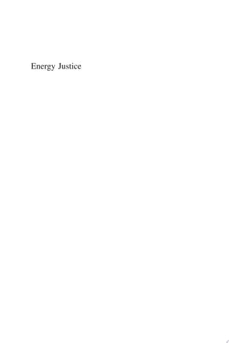 Energy Justice US and International Perspectives