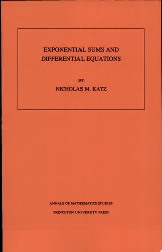 Exponential Sums and Differential Equations