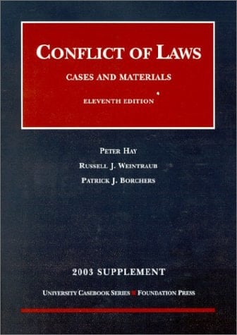 2003 to Conflicts of Law