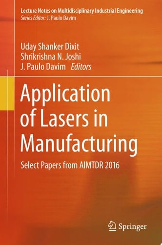 Application of Lasers in Manufacturing