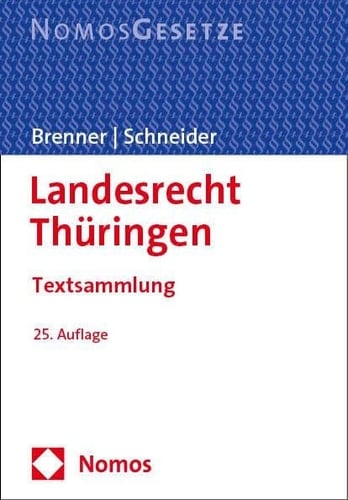Landesrecht Thüringen Textsammlung