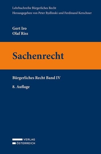 Sachenrecht Bürgerliches Recht Band IV