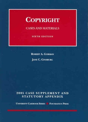 Copyright, 2005 Stat. and Case Supplement