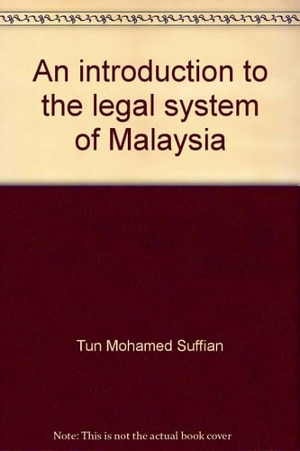 An Introduction to the Legal System of Malaysia