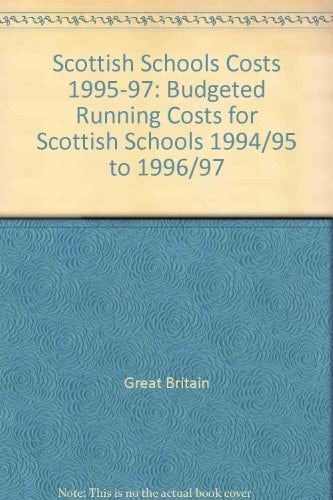 Scottish Schools Costs 1995-97