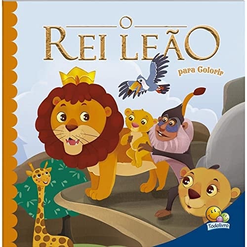 livro contos classicos para colorir o rei leao todo livro Ed. 2022