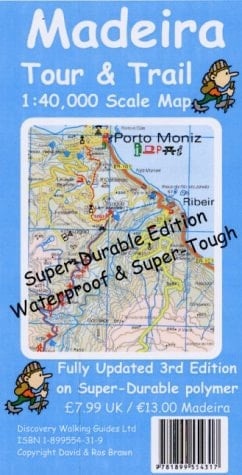 Madeira Super-Durable Tour and Trail Map
