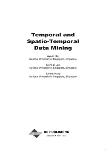 Temporal and Spatio-Temporal Data Mining