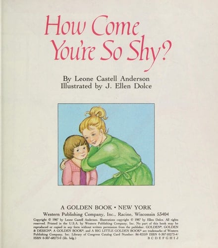 How come you're so shy? (A Big little golden book)