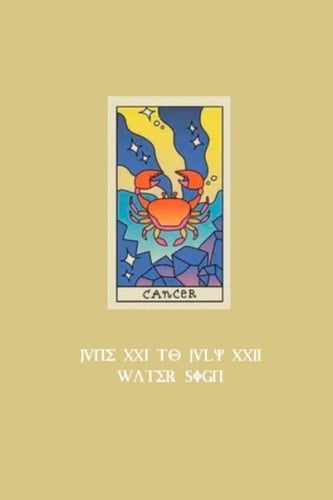 Matte Finish 6x9 CANCER Zodiac Sign Cover Notebook (200 lined pages): Zodiac Signs Collection (Signs of the Zodiac Notebook Collection)