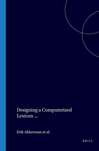 Designing a Computerized Lexicon for Linguistic Purposes - ASCOT Report No. 1