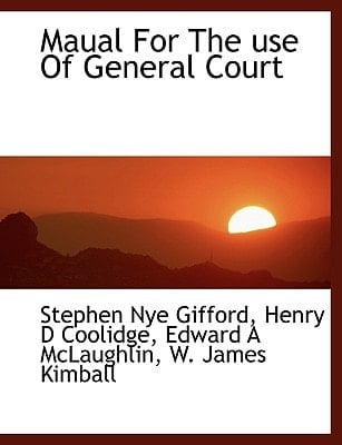 Maual for the Use of General Court