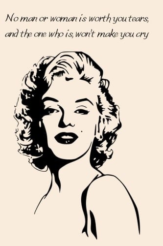 No man or woman is worth you tears, and the one who is, won’t make you cry