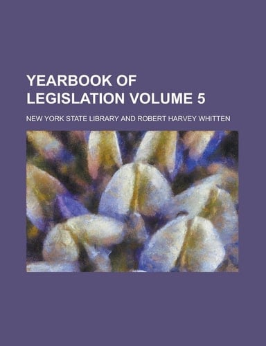 Yearbook of Legislation Volume 5