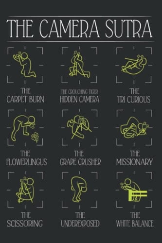 Fun Photographer Poses Photography the Camera Sutra: Wide Ruled Line Paper, 120 Pages, 6 x 9 Inches, Lined Notebook Journal for Work, School and College Supplies