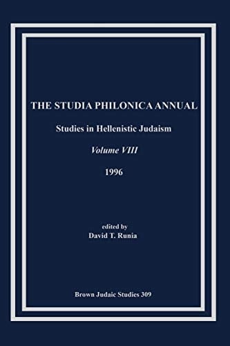 The Studia Philonica Annual Viii 1996